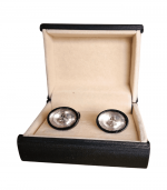 Gold oval Cufflink