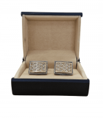 Golden Rectangle Cufflink In Pakistan