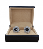 Green And Silver Cufflink In Pakistan