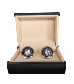 Round Designed Silver Cufflinks