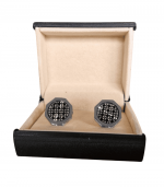 Silver And Black Cufflinks In Pakistan