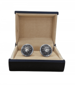 Round Design Silver Cufflinks In Pakistan