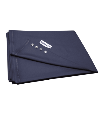 Mens Unstitched Wash And Wear Fabric - Barkat Blended Navy Menzo