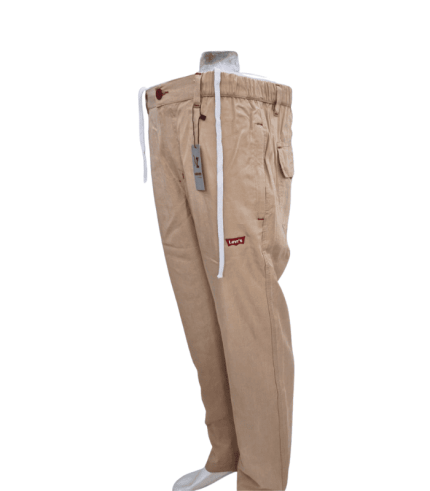 Buy Men's Skin Fit Cotton Trousers in Pakistan – 4 Pockets, Zip Closure, Adjustable Drawstring