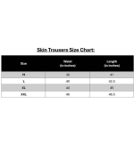 Skin Trouser Size Chart