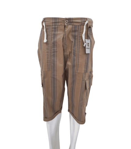 Soft Cotton Lining Shorts for Men in Pakistan - Golden Brown Color, 6 Pockets
